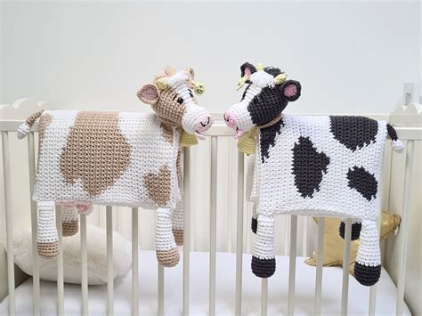 simple cow baby blanket crochet pattern free 1
