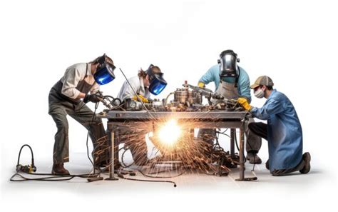 Premium Photo Welding In Engineering Workshop