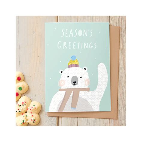 Polar Bear Christmas Card By Ohh Deer