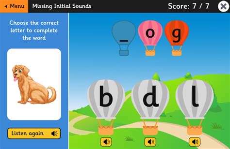 New Balloon Phonics Game | Topmarks Blog