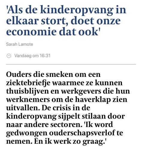 ACV Puls On Twitter De Kinderopvang De Onmisbaren In Onze