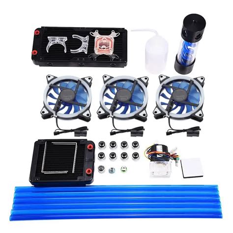 Diy Watercooling Kit Mm Heat Sink Cpu Water Block Pump Reservoir