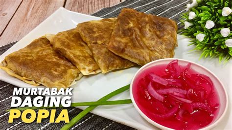 Murtabak Mini Guna Kulit Popia Youtube