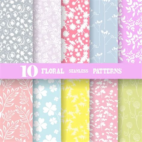 Seamless Patterns Set — Stock Vector © Chantall 48375049