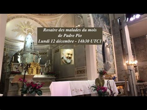 Nous avons prié pour vous par le Rosaire des malades de Saint Padre Pio