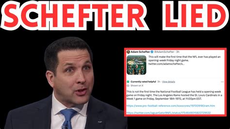 Adam Schefter Owned On Twitter After Spreading Misinformation Youtube