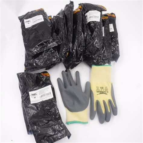 12 Pk Condor Cut Resistant Nitrile Coated Gloves ANSI A4 Cut Level