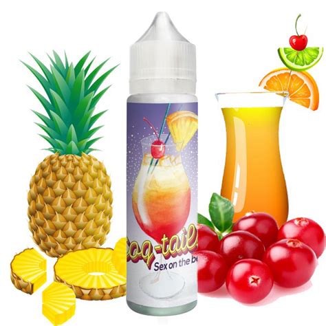 Sex On The Beach Coq Tails Vodka Ananas Pêche Cranberry Orange Frais 50 ml