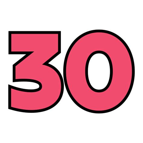 Thirty Generic color lineal-color icon