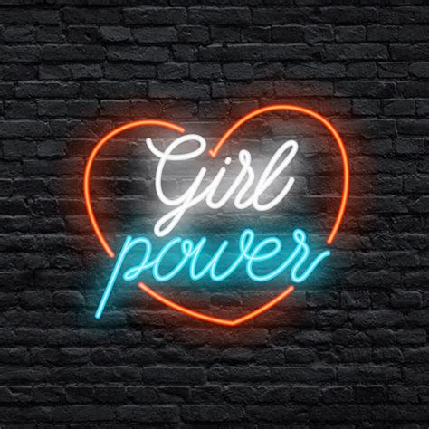 Girl Power Neon Led Sign Custom Neon Light Sign Led Custom Etsy