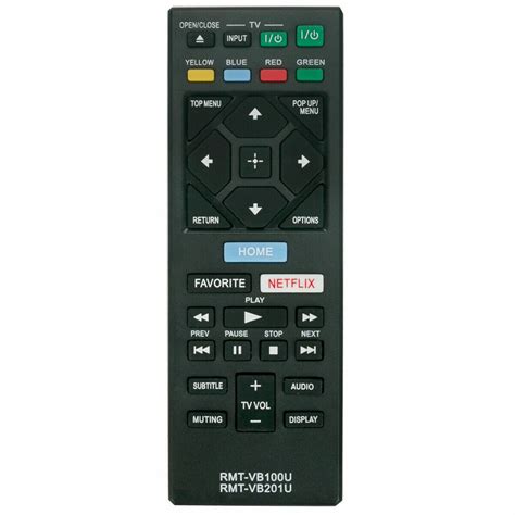 New Remote replacement RMT-VB201U for Sony Blu-ray Disc BDP-S3700 BDP-BX370 BDP-S1700 - Walmart.com