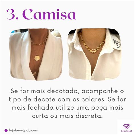 O colar ideal para cada decote Acessórios Lojas de jóias