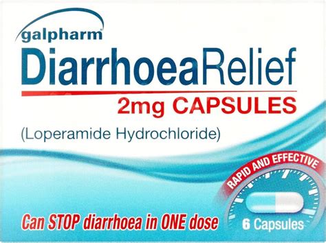 Galpharm Diarrhoea Relief 2mg 6 Capsules Pack Of 2 Same As