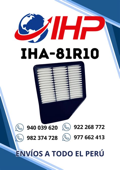 IHA 81R10 FILTRO DE AIRE SUZUKI CELERIO 2022 IMPORTACIONES