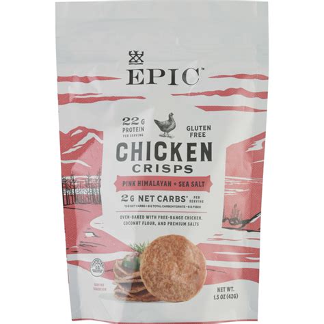 Epic Chicken Crisps Pink Himalayan Sea Salt The Loaded Kitchen Anna Maria Island