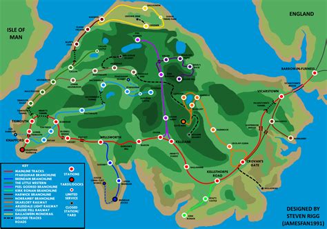 The New Railway Series Map Of The Island Of Sodor By Jamesfan1991 On