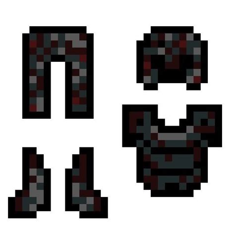 Some netherite armor textures i made for a texture pack im working on ...