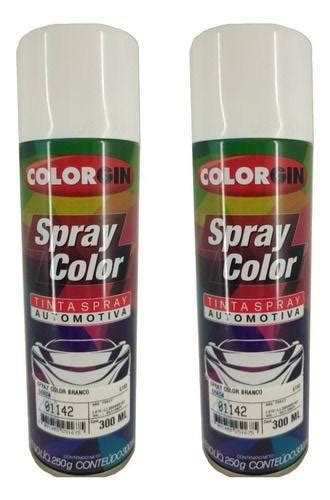 Kit 2 Tinta Spray Brilhante Automotivo Branco Geada Colorgin SHERWIN