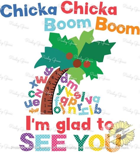 Chicka Chicka Boom Boom I'm Glad to See You Children Story - Etsy