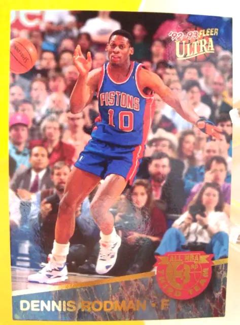 Fleer Ultra Dennis Rodman All Nba Third Team Detroit