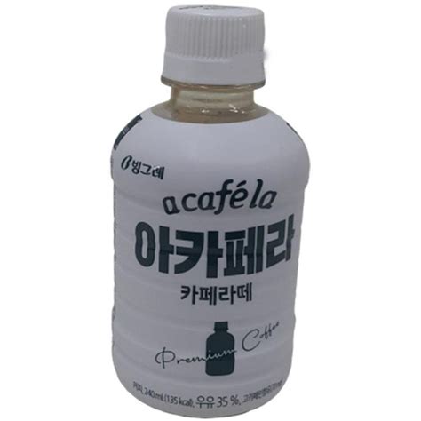 빙그레 아카페라카페라떼 240ml 1박스20입 홈플러스 택배배송