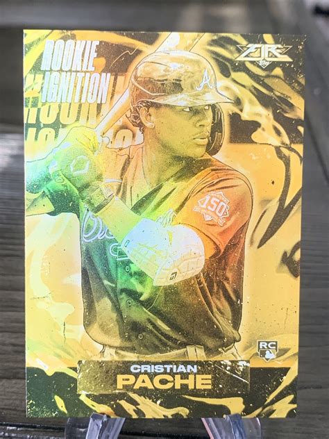 Topps Fire Cristian Pache Rookie Ignition Rookie Rc Gold Minted