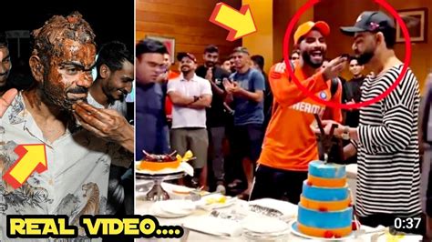 Team India Celebrations Virat Kohli 35th Birthday 🎂🥳 Virat Kohli Birthday Celebration With