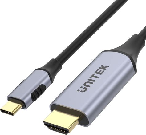 Unitek USB C HDMI 1 8 M Czarny V1125A Kabel USB Morele Net