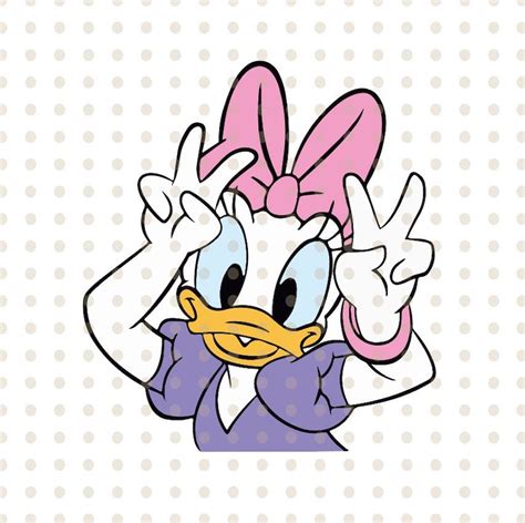 Daisy Duck Silhouette SVG