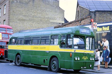 The Transport Library London Country Aec Regal Rf Mll On Route