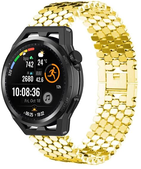 Huawei Watch Gt Steel Strap Hexagons Gold