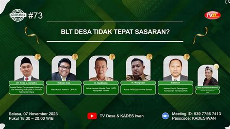 Blt Desa Tidak Tepat Sasaran Kades Iwan Youtube