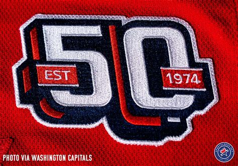 Washington Capitals 50th Anniversary Jersey Patch