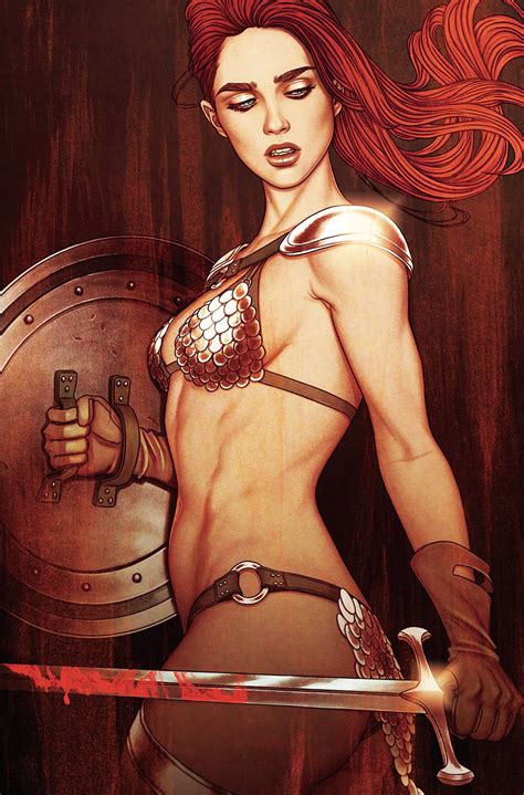 Red Sonja Vol 10 1 Cover Z V Dynamite Metal Premium Jenny Frison