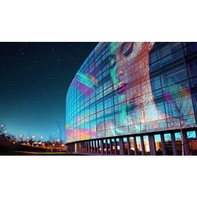 Led Media Facade Architectural Transparent Led Display Led Video Wall