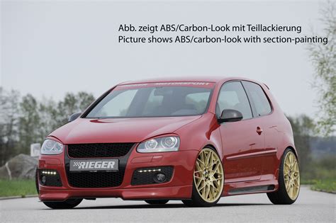 Rieger Seitenschweller rechts carbon look für VW Golf 5 R32