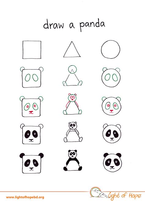 How To Draw Any Animal From A Square, A Triangle And A Circle | Drawing lessons for kids, Art ...