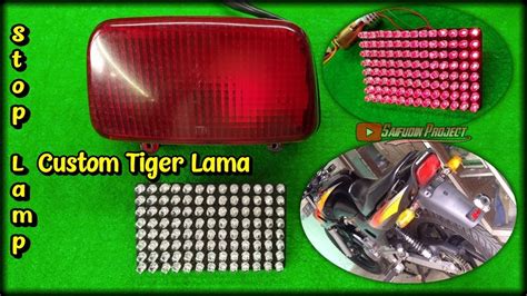 Lampu Stop Custom Led Tiger Lawas Tilas Stoplamp Variasi Tiger