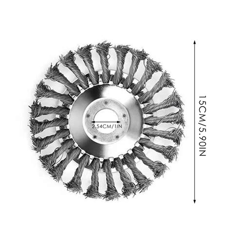Duaonets Mower Wire Trimmer Head 6 Inch Wire Wheel Weeding Head 8 Inch Wire Trimmer Garden
