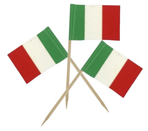 Mini Italy Flag 50Pcs Paper Food Picks Dinner Cake Toothpicks Cupcake ...