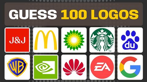 Guess the 100 Logos - Famous Brands Quiz | Guess the logo, Logo quiz, Quiz