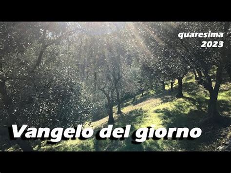 Vangelo Del Giorno Mercoledi Febbraio Youtube