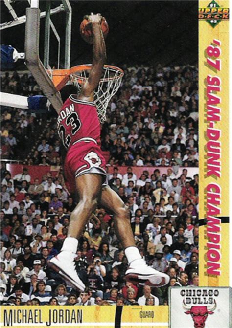 Michael Jordan Upper Deck Slam Dunk Champion Basketball Card