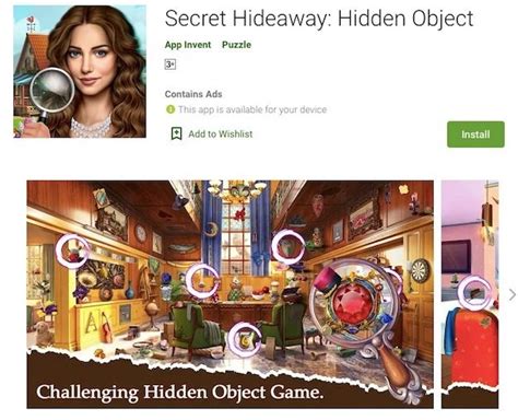 Pin on hidden object game