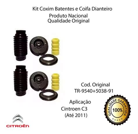 Kit Do Amortecedor Coxim Batente Coifa Rolamento Citroen C