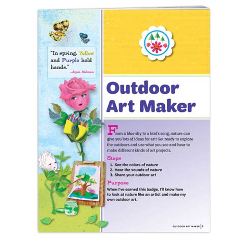 Daisy Outdoor Art Maker Badge Requirements Girl Scout Shop