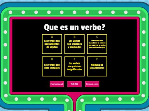 Verbos Gameshow Quiz