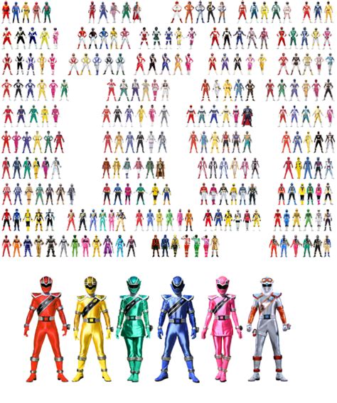 Create a Super Sentai Suits (Core and Secondary Teams) Tier List ...