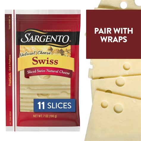 Sargento® Sliced Swiss Natural Cheese 11 Slices