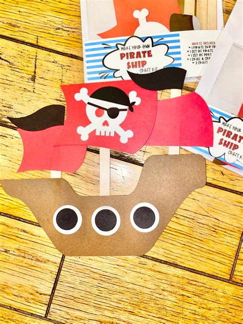 Make Your Own Pirate Ship Kit DIY Pirate Ship Craft Kit Etsy UK